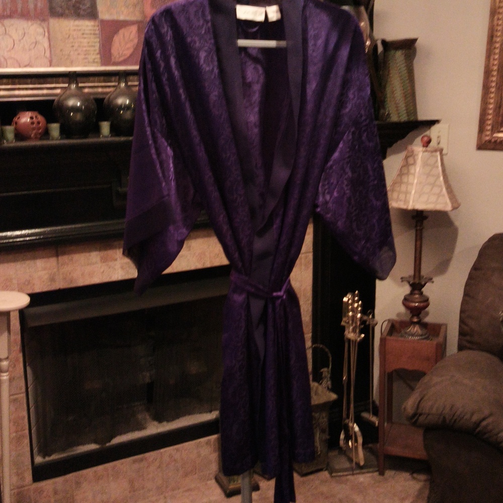 FINAL PRICE Cacique Purple Lingerie With Black Trim Size Large - Picture 6 of 15